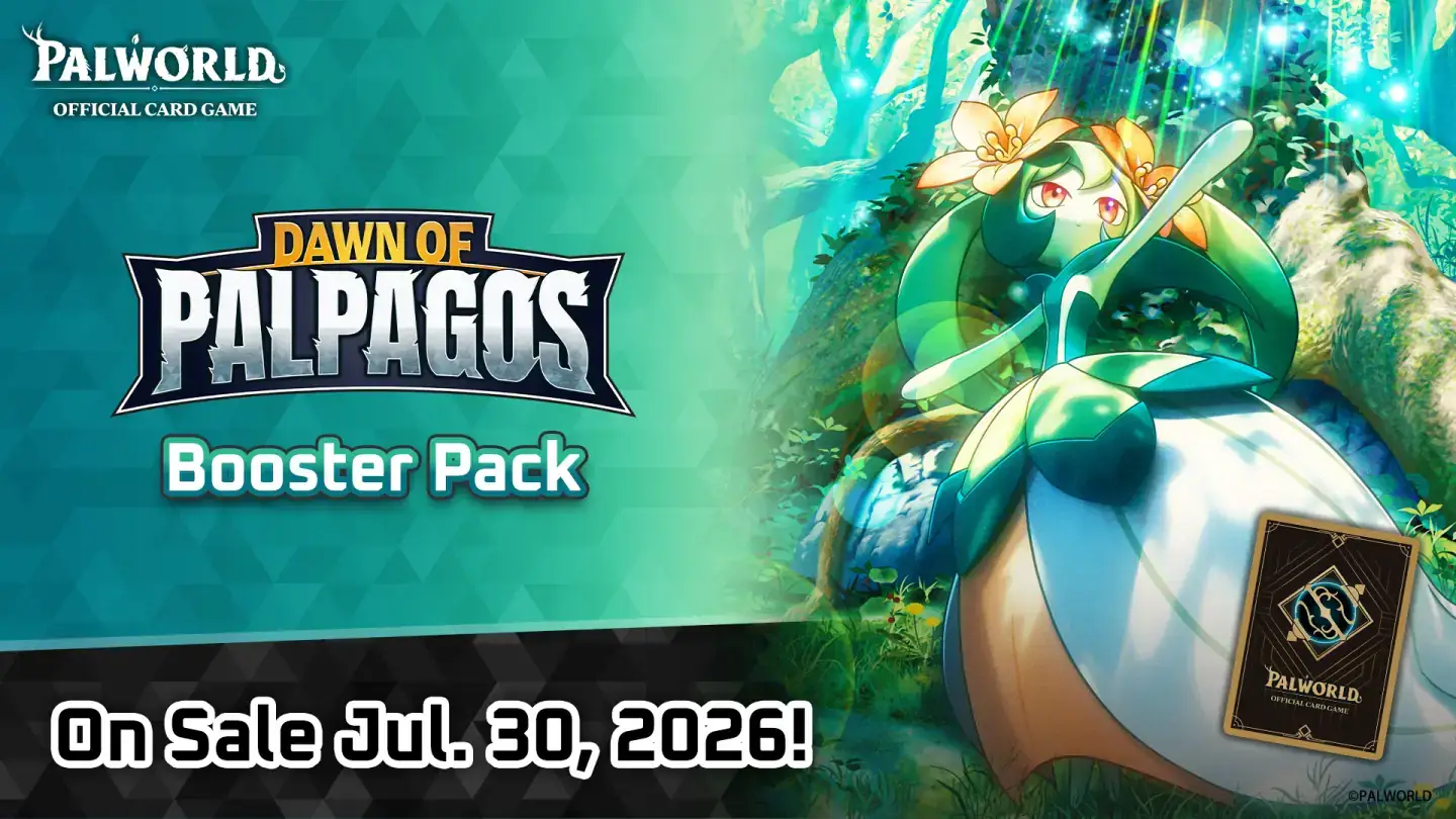 Palworld Card Game Dawn of Palpagos official launch artwork